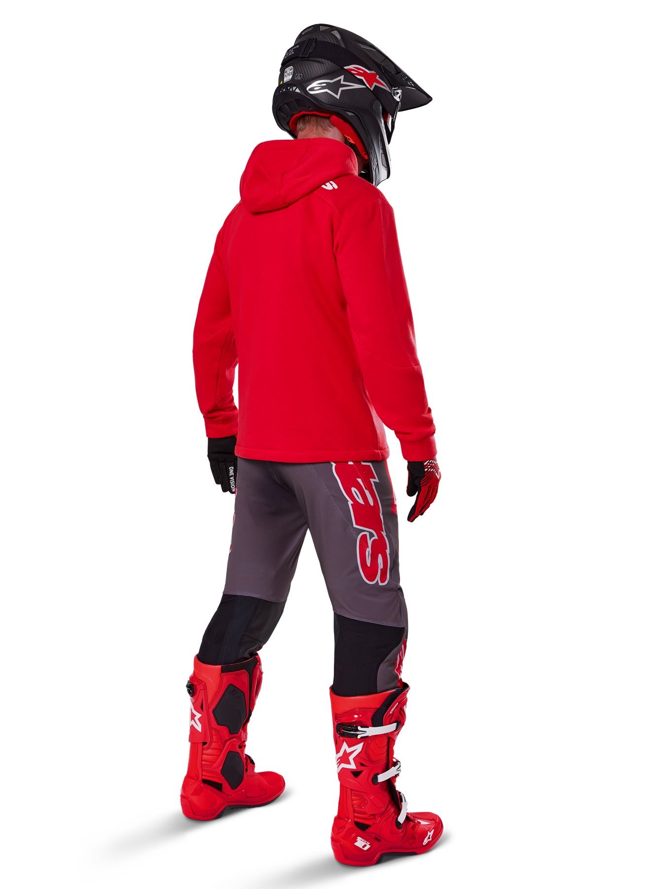 Alpinestars 2026 Racer MX Fleece Ride Hoodie Bright Red