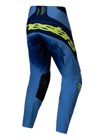 Alpinestars 2025 Techstar Melt Motocross Pants Yellow Fluo Blue