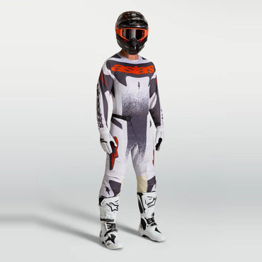 Alpinestars 2027 Techstar Swan MX Combo Kit Light Lilac Dark Gray Red Fluo