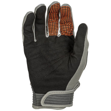 Fly Racing 2025 Youth F-16 Motocross Gloves Grey Orange