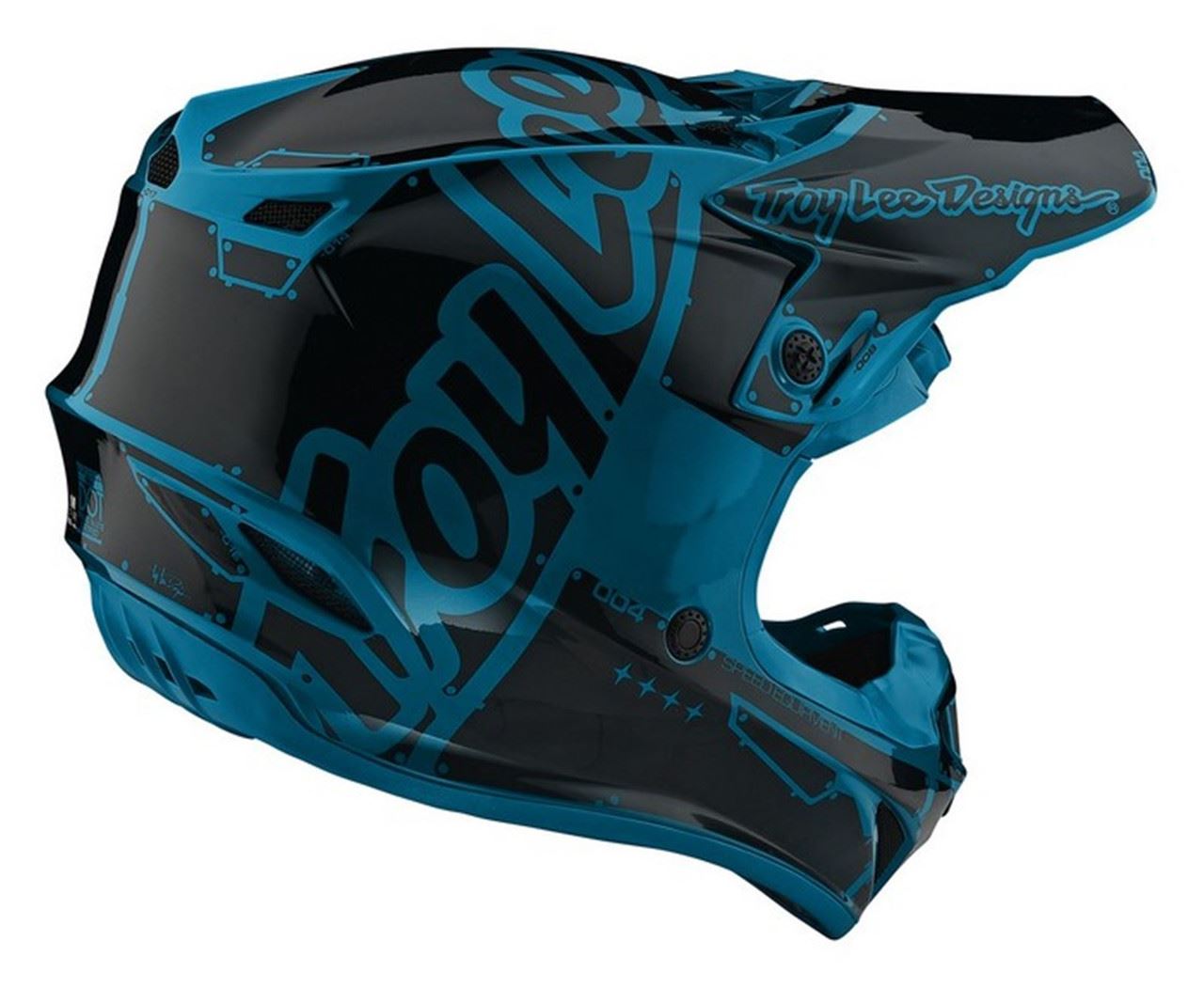 Troy Lee Designs Youth SE4 Helmet Factory Ocean