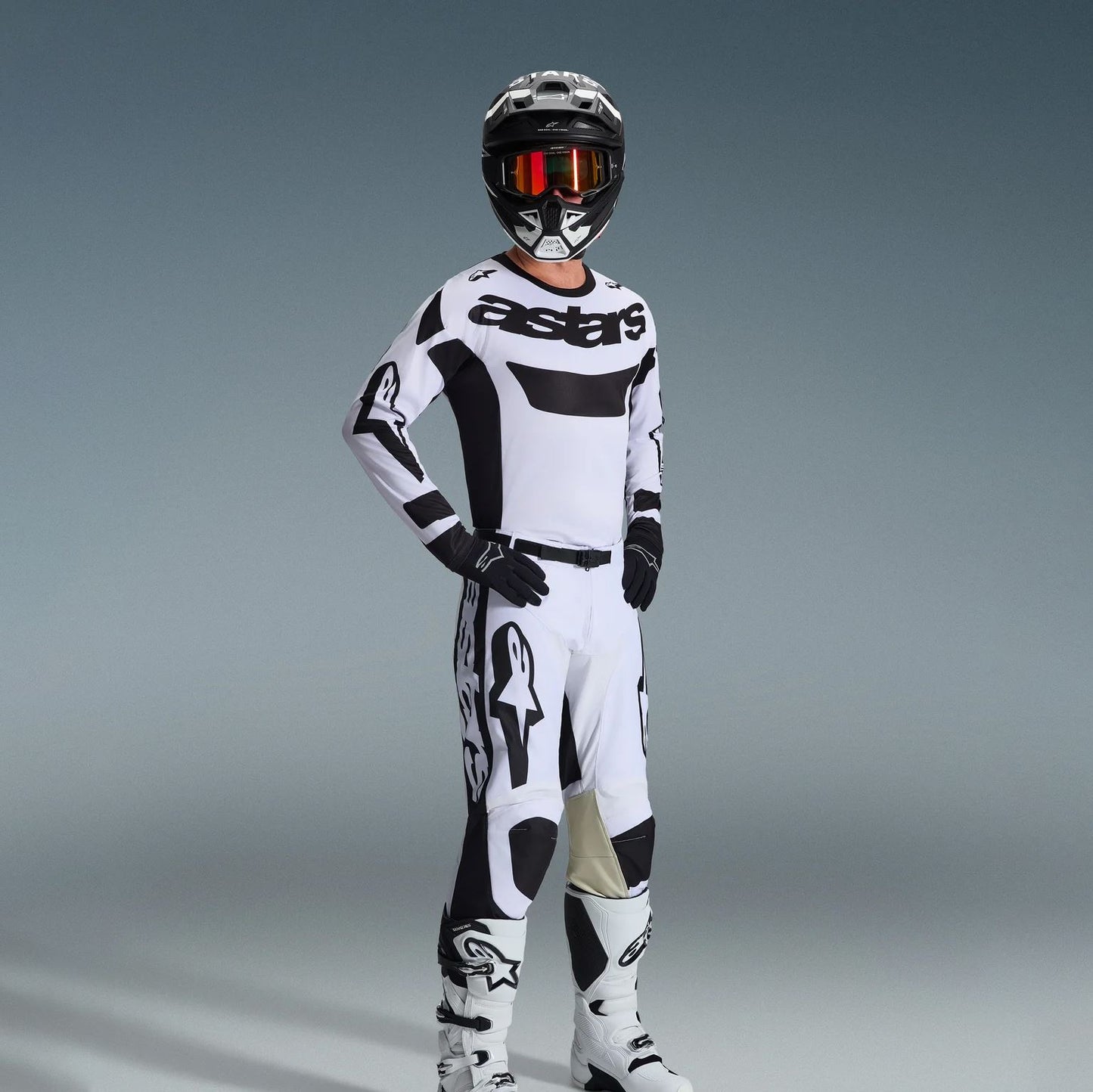 Alpinestars 2026 Racer Riway Motocross Combo Kit White Black