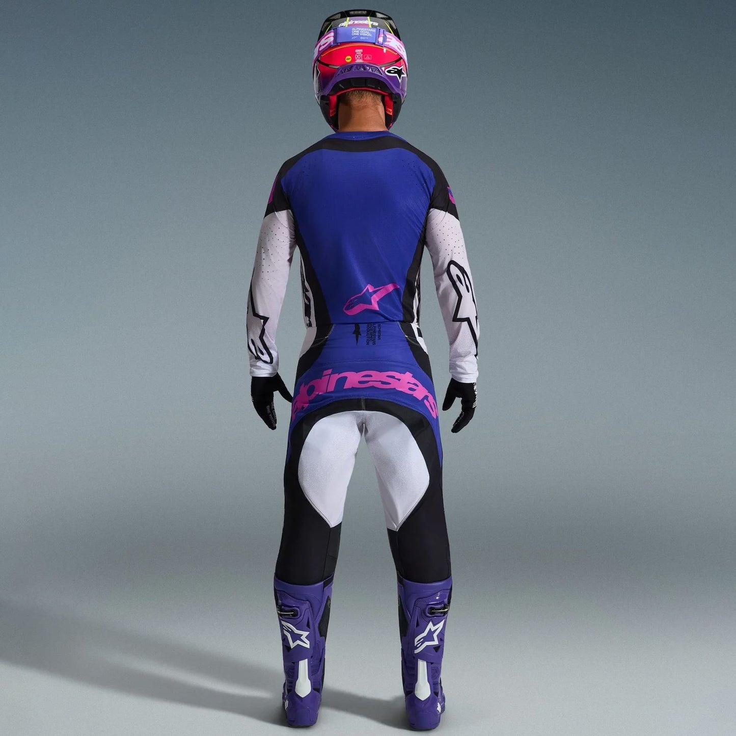 Alpinestars 2026 Techstar Knif Motocross Combo Kit Black Light Grey Purple