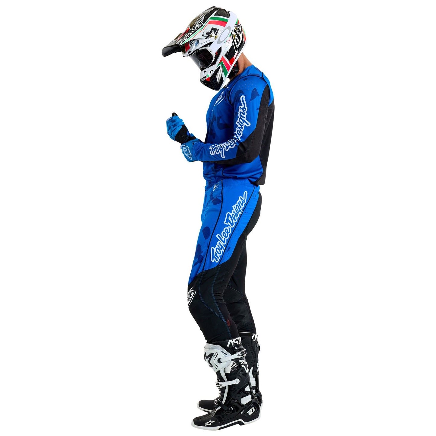 Troy Lee Designs Spring 2025 MX Combo Kit SE PRO Blotted Bright Blue