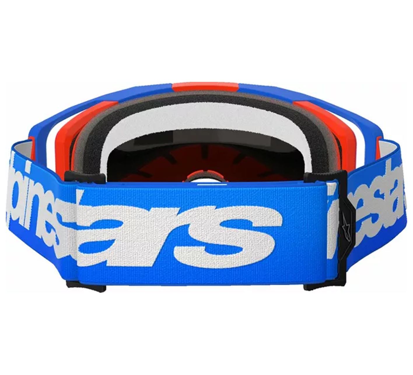 Alpinestars 2025 Goggles Vision 8 Wordmark Blue Orange Mirror Red