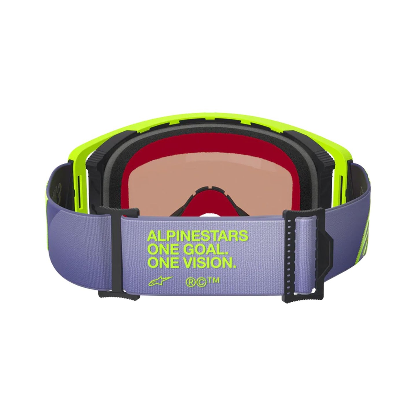Alpinestars 2026 Supertech Vision Corp Motocross Goggles Purple Yellow Flo Mirror Silver One Size