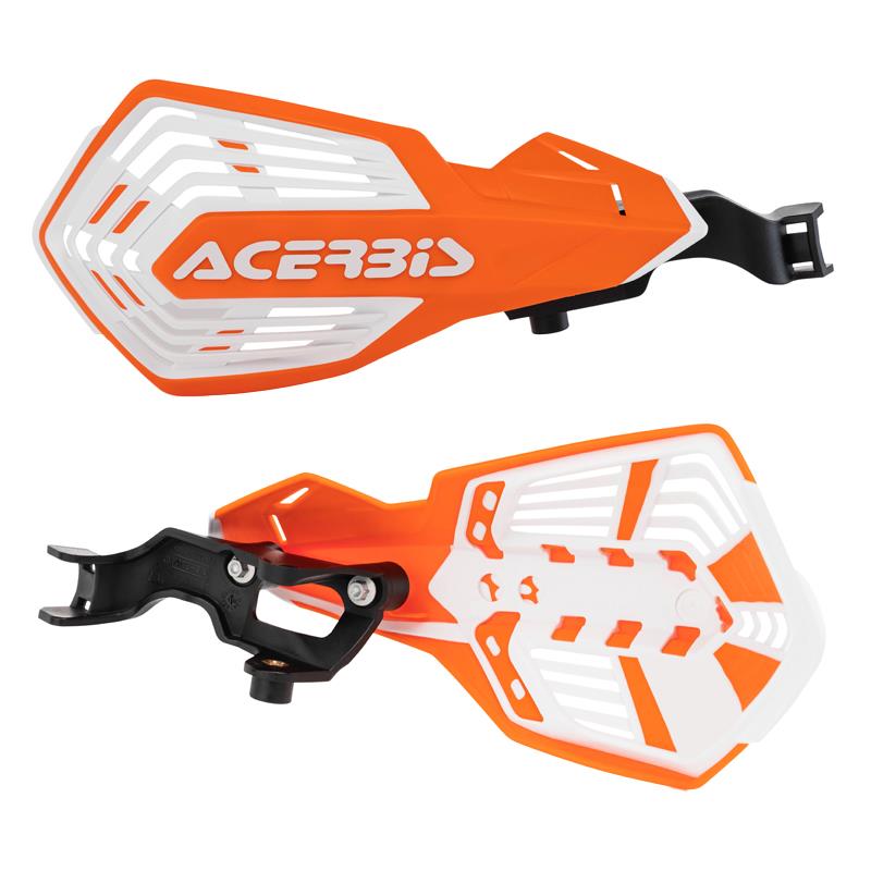 Acerbis K-Future Vented Handguards Orange White Husqvarna FC 450 2014 - 2025
