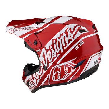 Troy Lee Designs 2025 GP Helmet Slice Red White