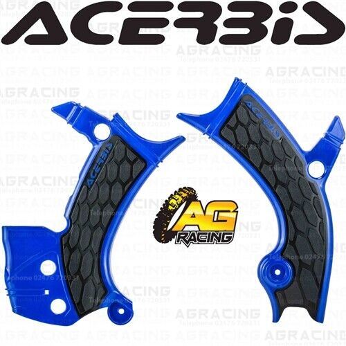 Acerbis X-Grip Frame Protector Guards Blue For Yamaha YZ 250 FX 2019-2024