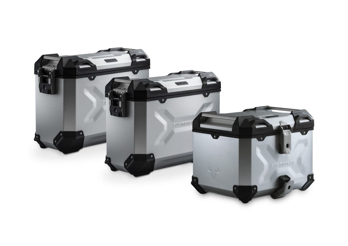 SW-Motech TRAX ADV Full Luggage System Silver Kit For BMW R 1200 GS ABS Adventure Triple Black 2017