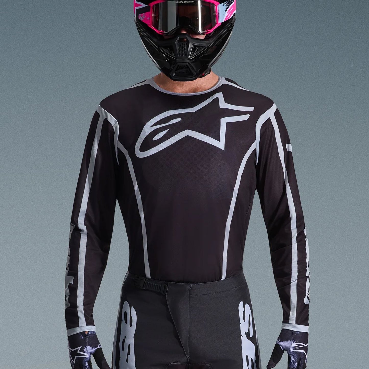 Alpinestars 2026 Fluid Apex Motocross Combo Kit Black Grey