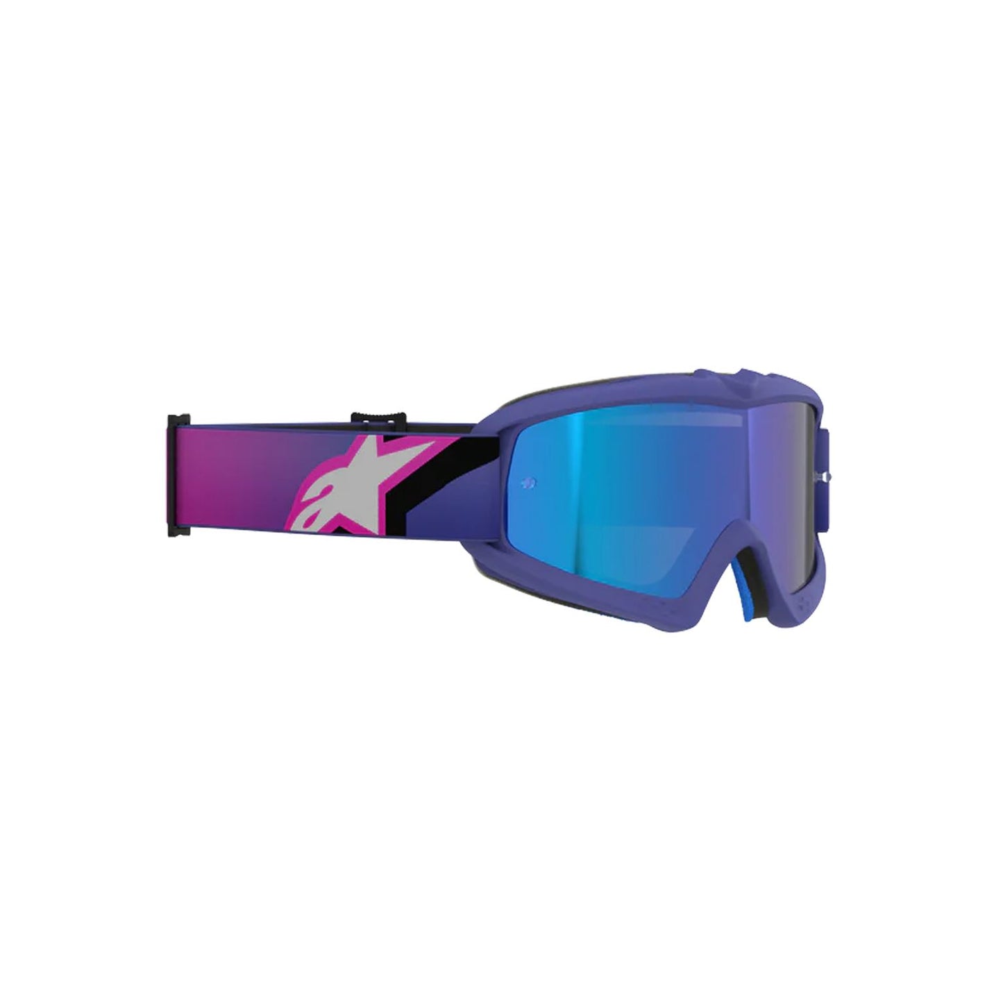 Alpinestars 2026 Youth Vision Corp Motocross Goggles Purple Flo Pink Mirror Blue One Size