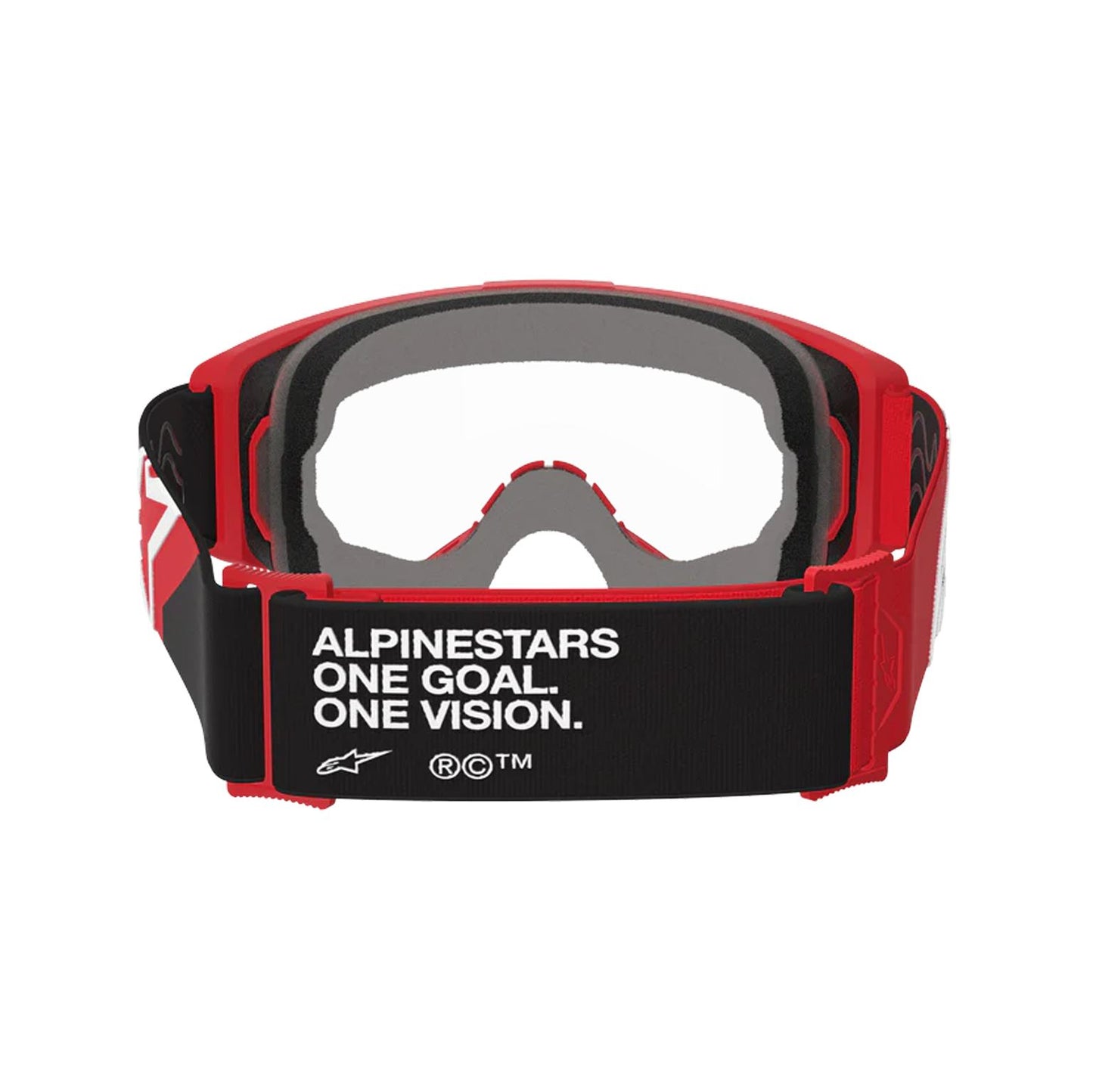 Alpinestars 2026 Vision OTG Motocross Goggles Red Black White Clear One Size