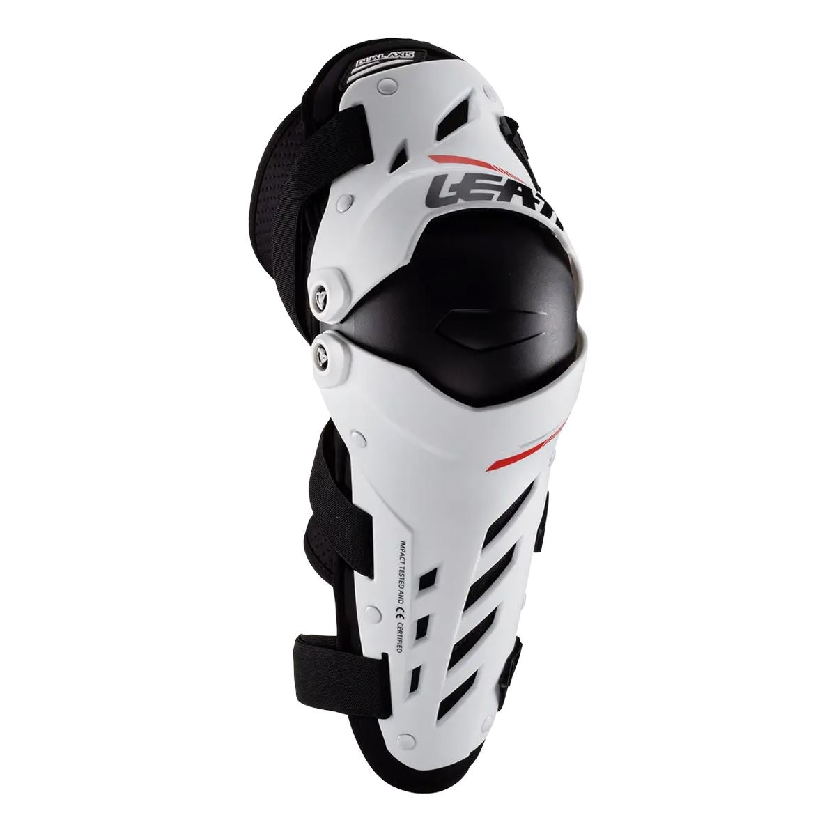 Leatt 2024 Dual Axis Youth Knee Guards White