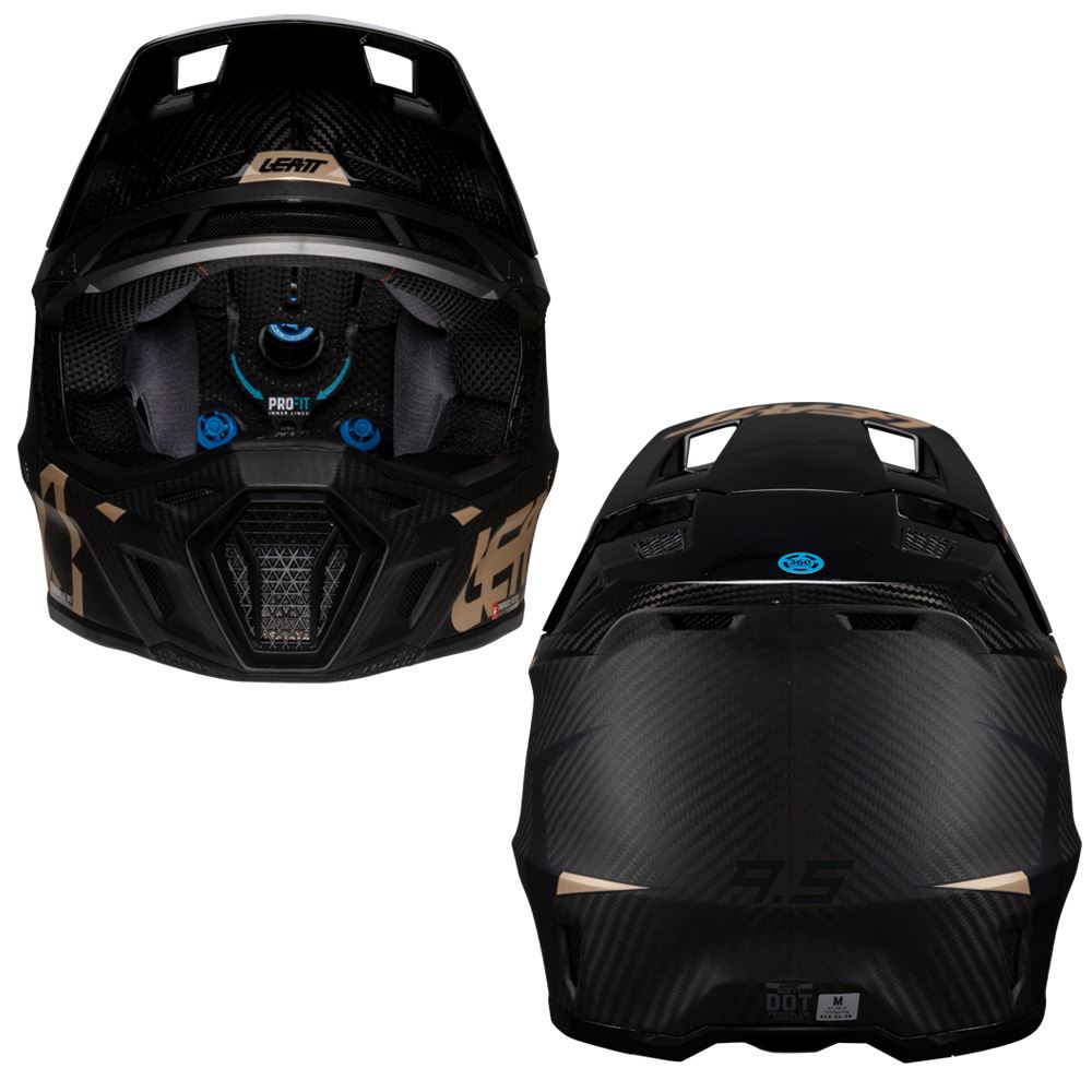 Leatt 2025 Motocross Helmet V25 9.5 Carbon With 6.5 Iriz Goggles