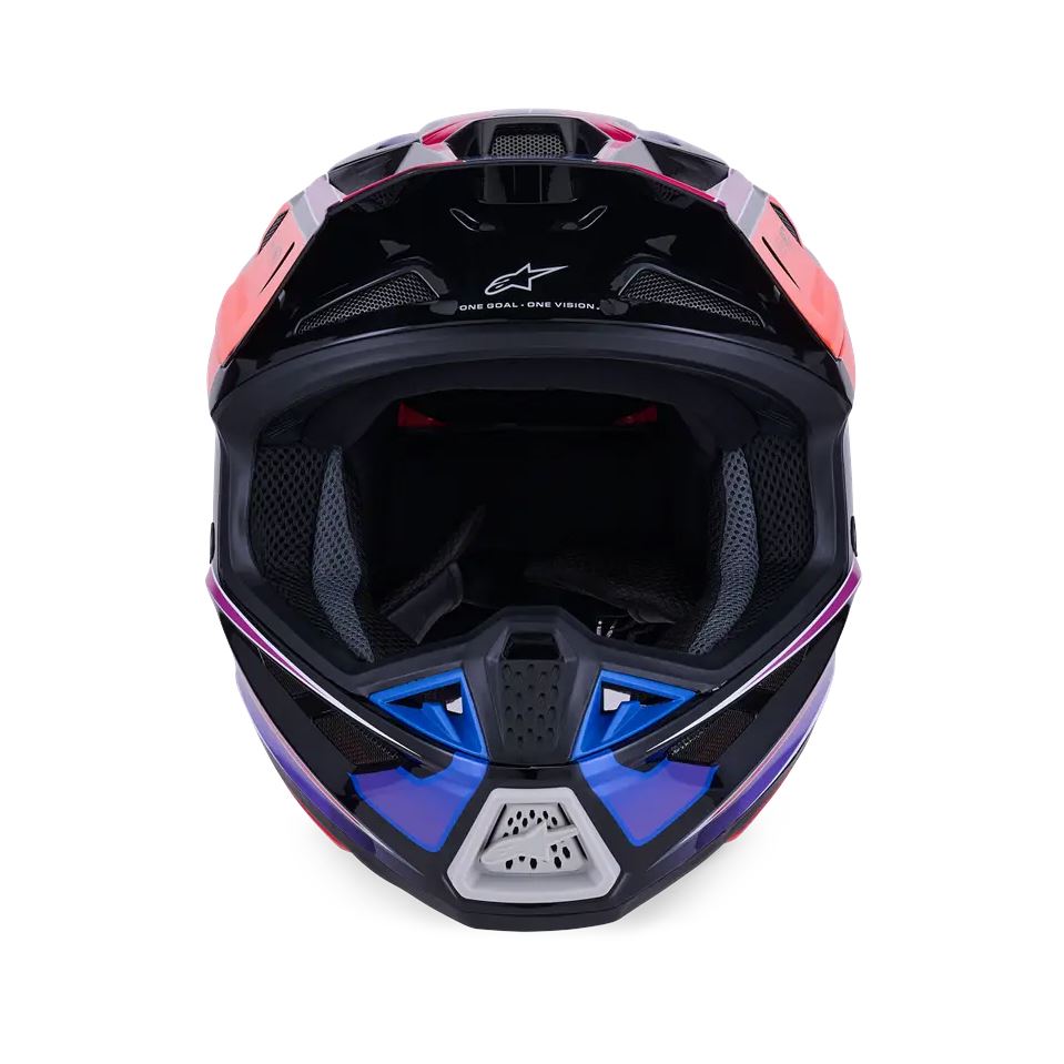 Alpinestars 2026 SM7 Fuse Motocross Helmet Blue Purple Pink