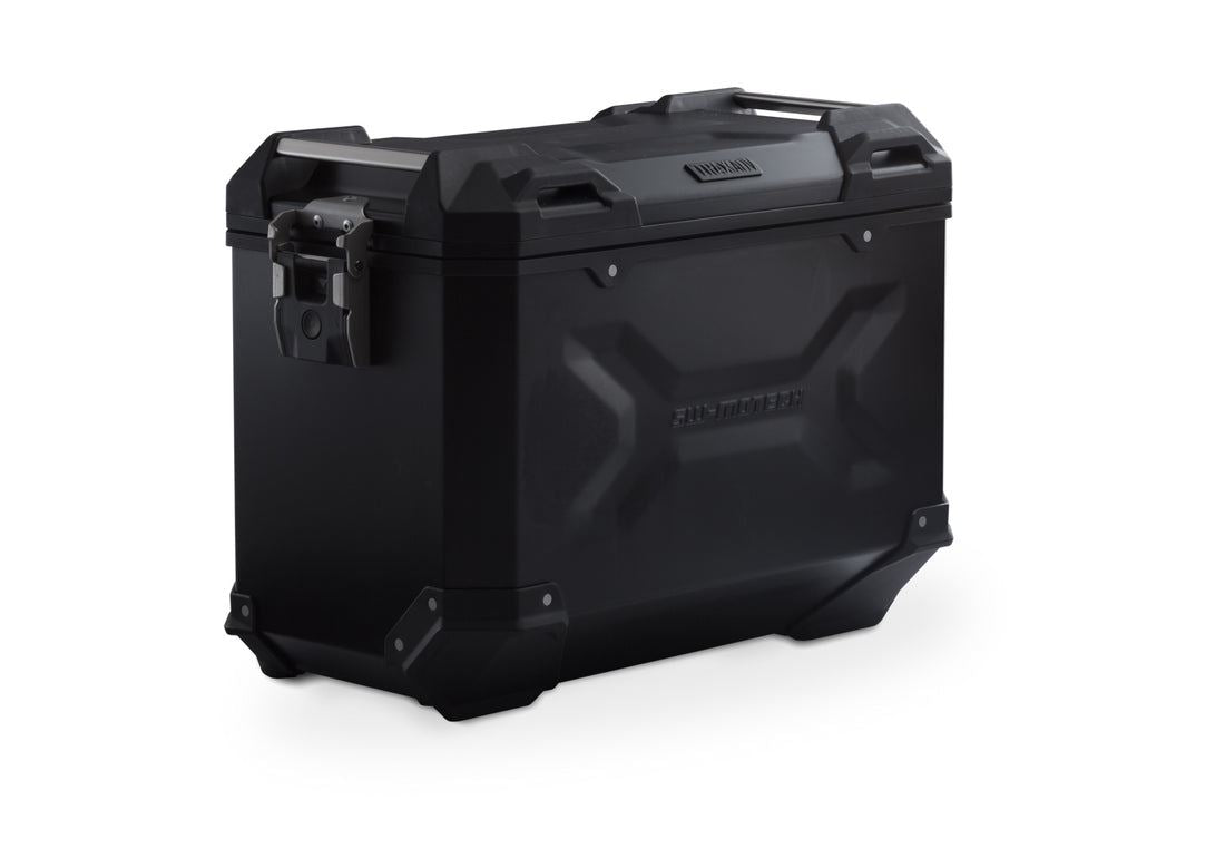 SW-Motech TRAX ADV Left Side Motorcycle Case Aluminum 45 Litre Black