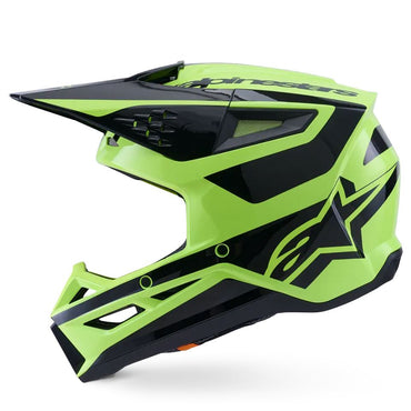 Alpinestars 2026 SM3 Heat Motocross Helmet Yellow Flo Black