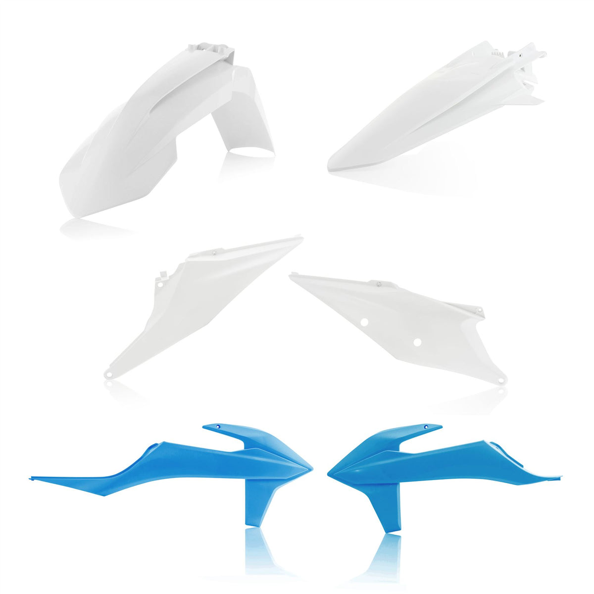 Acerbis Plastic Kit White Blue For KTM XC 250 2019