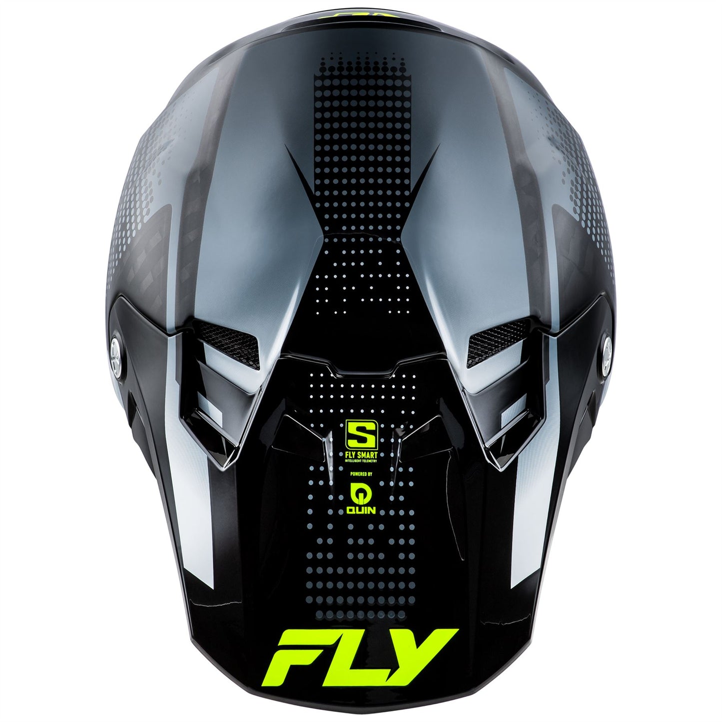 Fly Racing 2025 Formula S Carbon Protocol Motocross Helmet Black Carbon Grey Hi-Viz