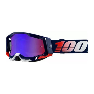 100% MX Goggles Racecraft 2 GOG RC2 RPBLC MIR RD/BL