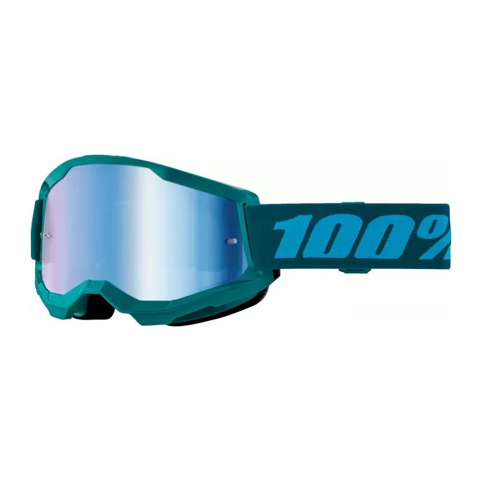 100% MX Goggles Strata 2 Stone Blue Mirror