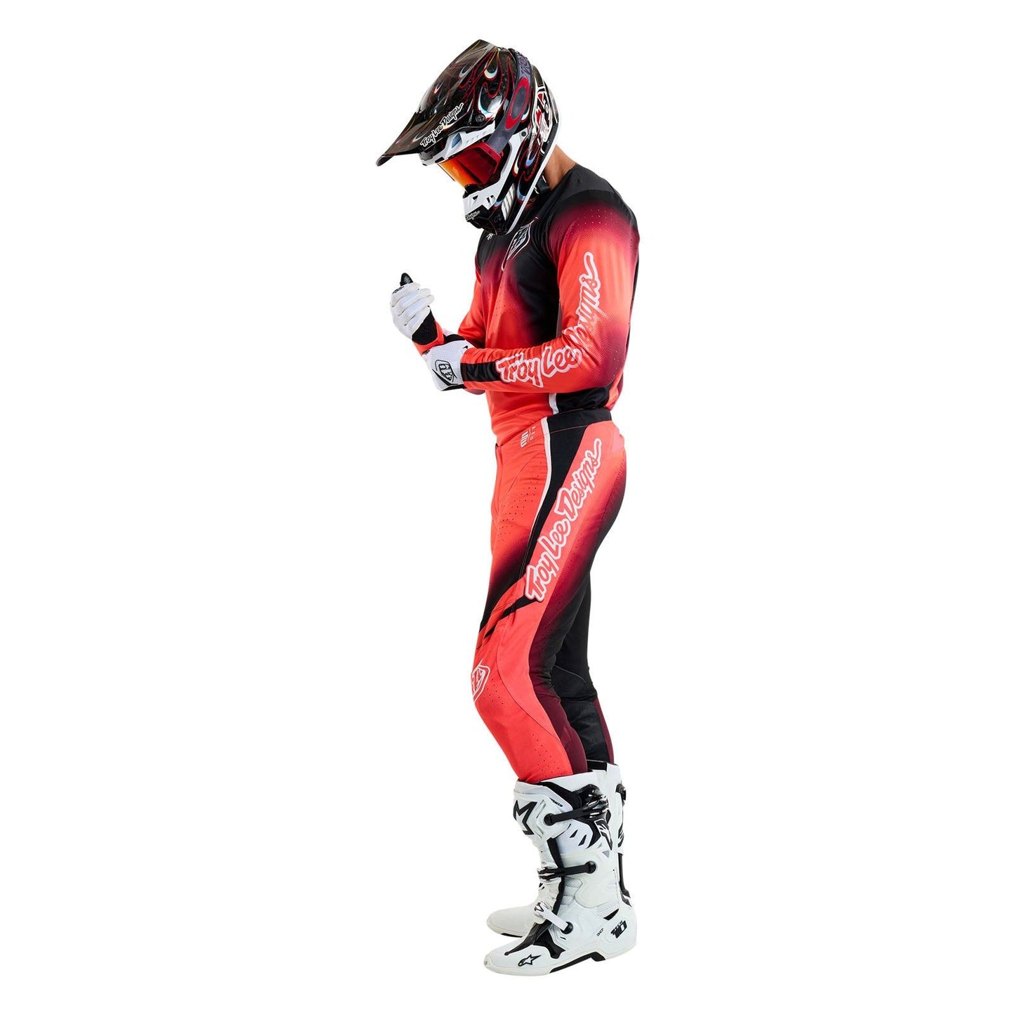 Troy Lee Designs Spring 2025 MX Combo Kit SE PRO Array Infra Red Black