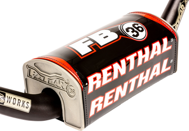 Renthal Fat Bar 36 Pad Black White Red Bar Pad New