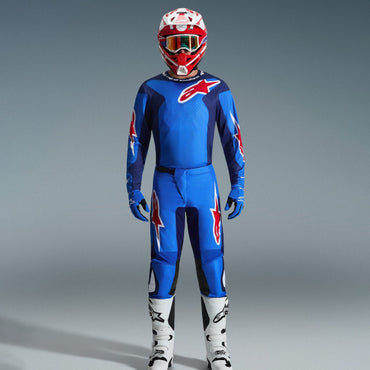 Alpinestars 2026 Fluid Grid Motocross Combo Kit Blue Red