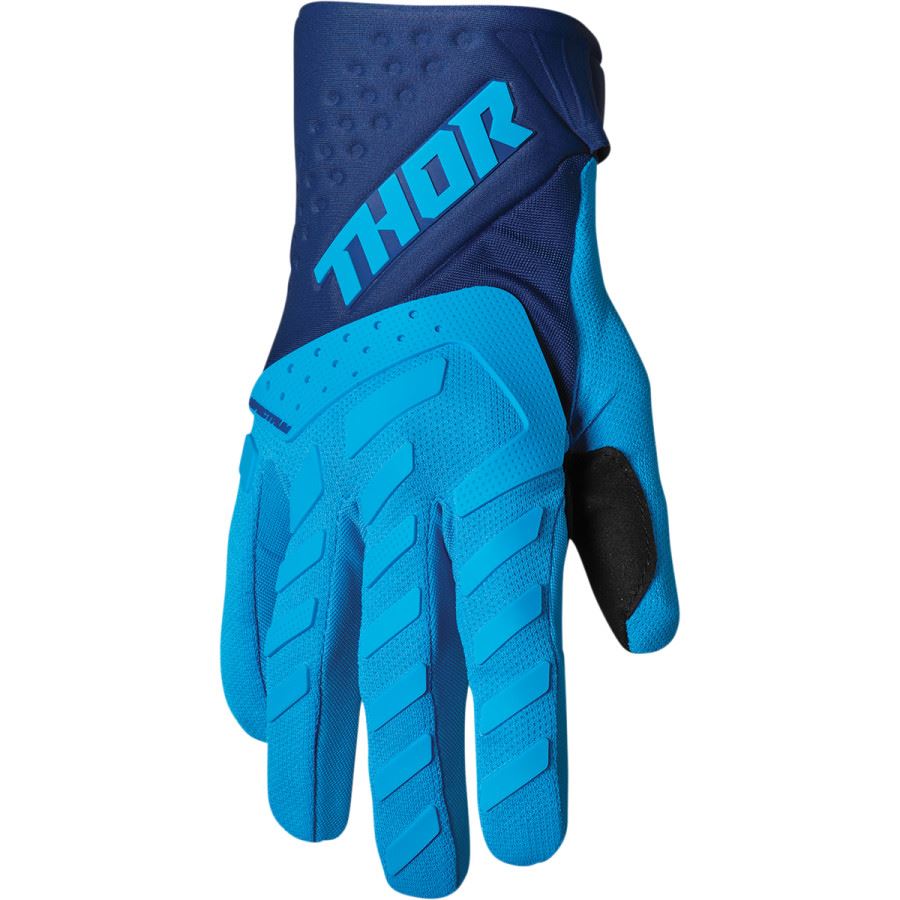 Thor 2025 Youth Spectrum Blue Motocross Gloves