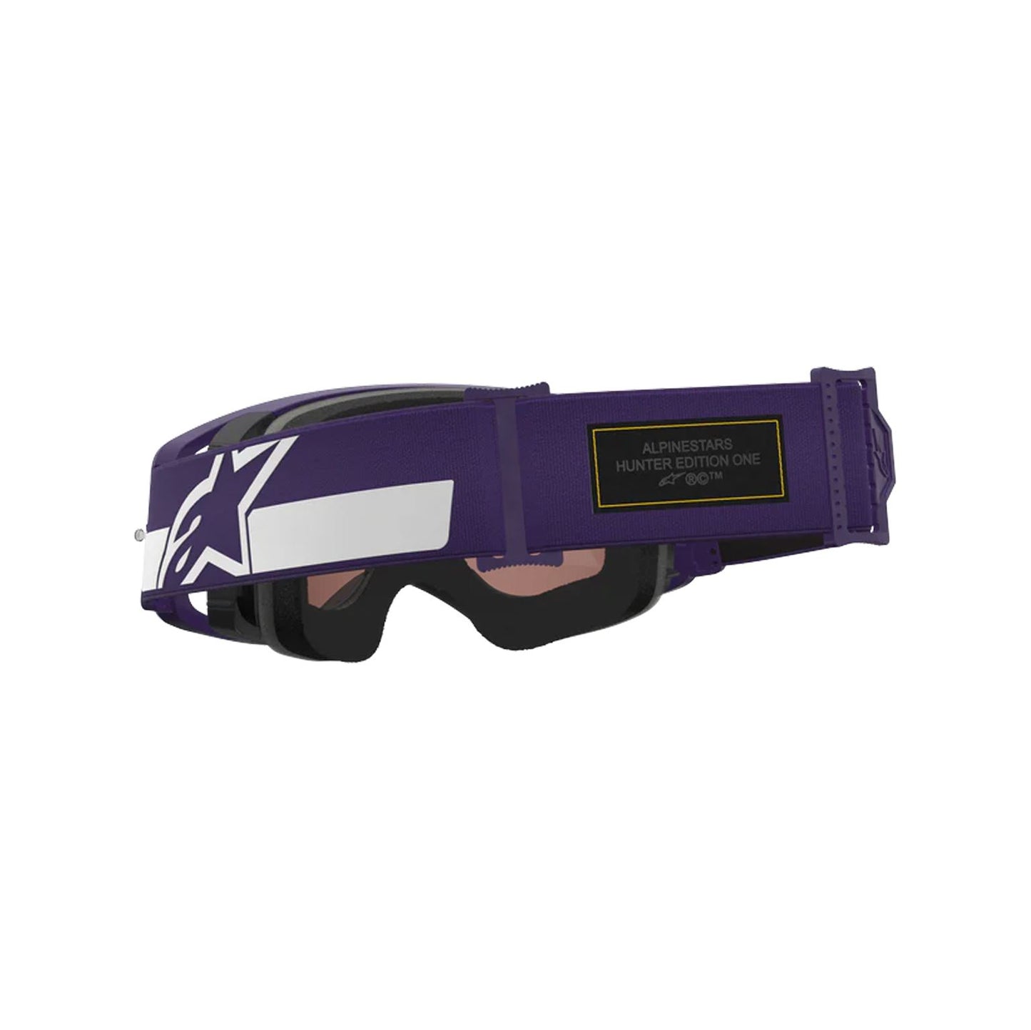 Alpinestars 2026 Supertech Hunter Lawrence Signature Motocross Goggles Purple White Mirror Silver One Size