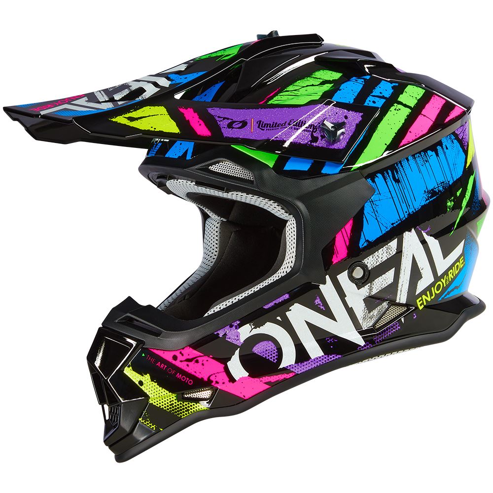 O Neal 2025 Motocross Helmet 2SRS Glitch Multi A G Racing Limited o-neal-2025-motocross-helmet-2srs-glitch-multi-a-g-racing-limited