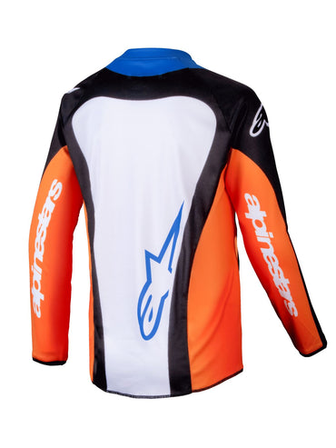 Alpinestars 2025 Racer Melt Youth Motocross Jersey Orange Blue