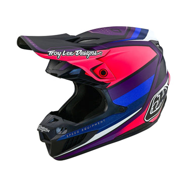 Troy Lee Designs 2025 SE5 Composite Reverb Black Purple Helmets