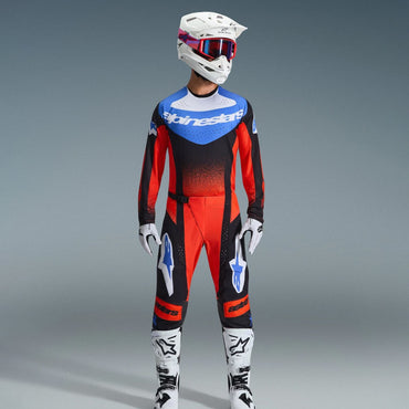 Alpinestars 2026 Techstar Knif Motocross Combo Kit Orange Black Ucla Blue