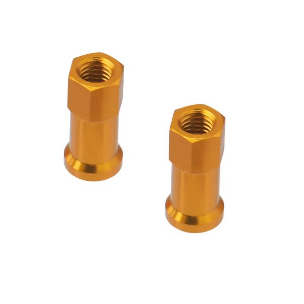 DRC Hardware Quick Release Rim Lock Nut 2 Pack Gold D58-02-103