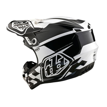 Troy Lee Designs 2025 Motocross Helmet GP Check Up White Black