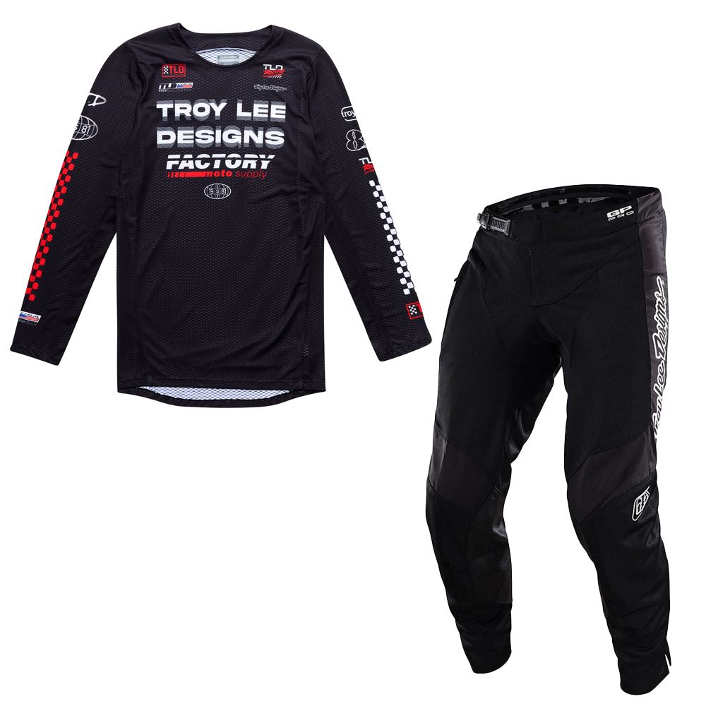 Troy Lee Designs Spring 2025 MX Combo Kit GP PRO AIR Factory Black