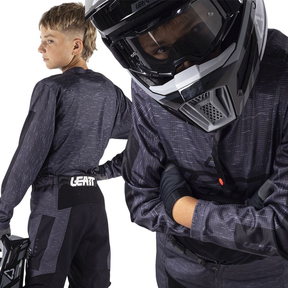 Leatt 2026 Motocross Combo Kit Youth 3.5 Stealth Black Grey