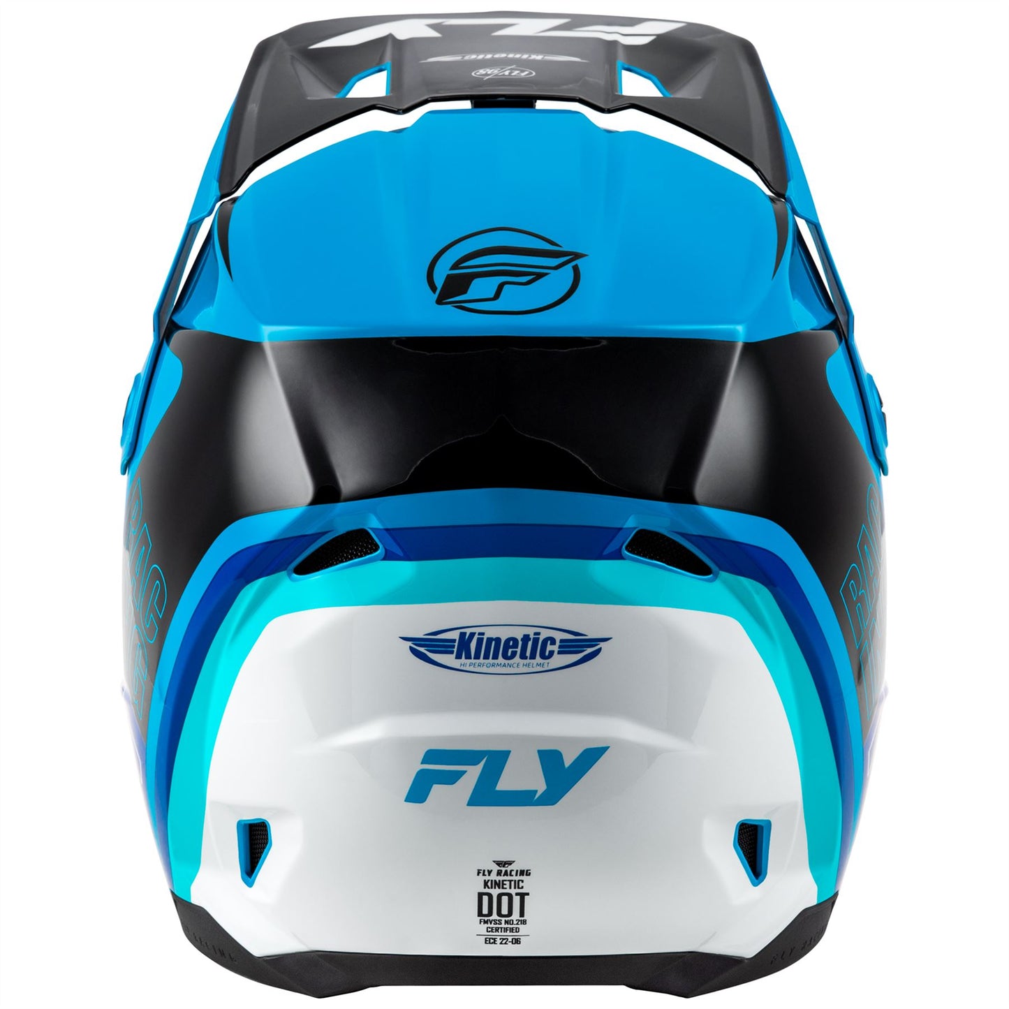 Fly Racing 2025 Kinetic Rally Motocross Helmet Blue Black White