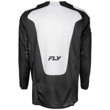 Fly Racing 2025 Kinetic Sym Motocross Jersey Black White