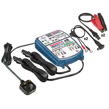 OptiMate 2 Duo Dual Bank Bronze 12V Smart Battery Charger Maintainer