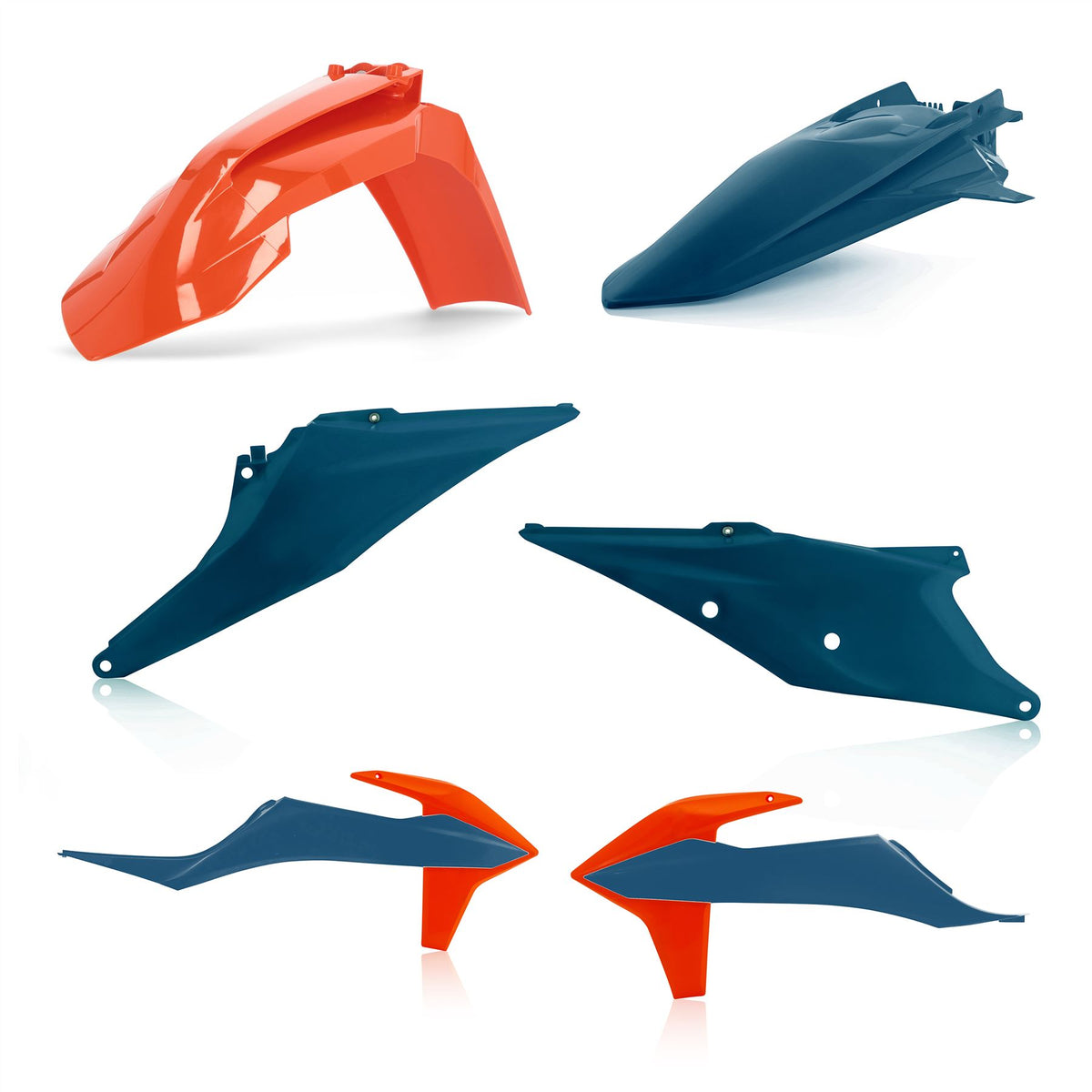 Acerbis Plastic Kit Blue Orange For KTM XC 250 TPI 2020-2022