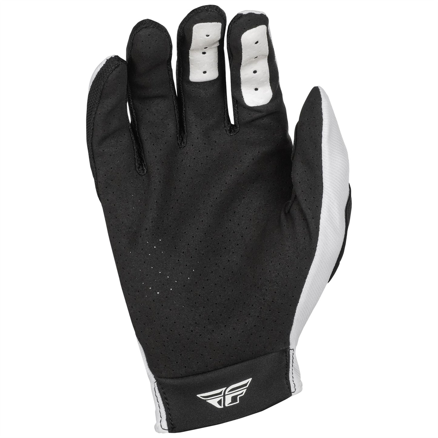 Fly Racing 2025 Youth Lite Motocross Gloves White Black