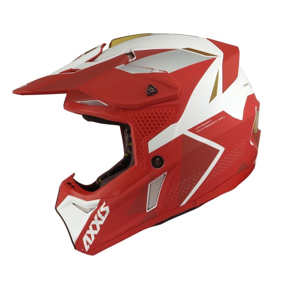 Axxis Motocross Helmet Bandit B5 Matt Red