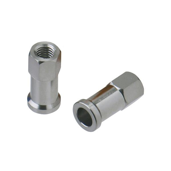 DRC Hardware Quick Release Rim Lock Nut 2 Pack Silver D58-02-101