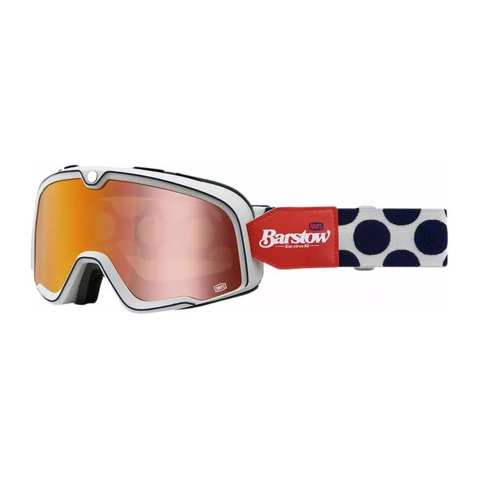 100% MX Goggles Barstow Hayworth Red Mirror