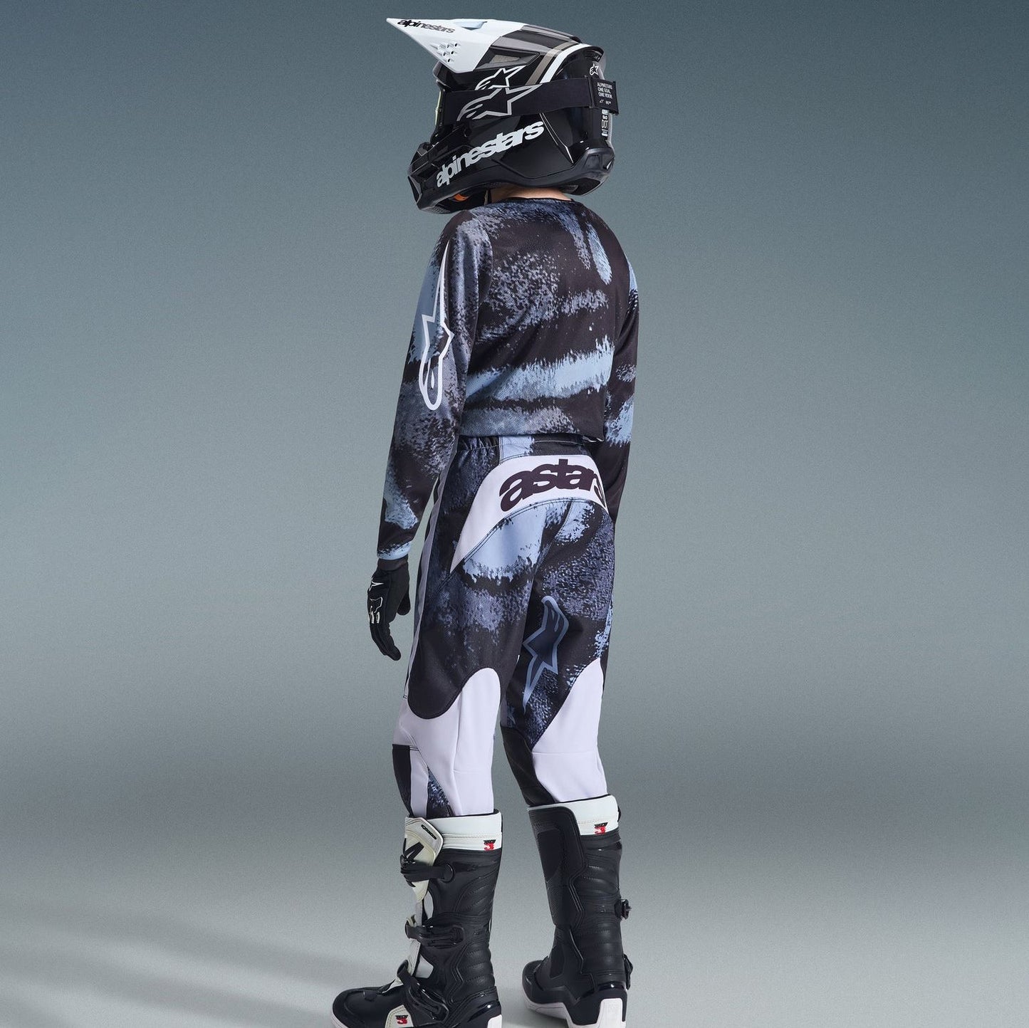 Alpinestars 2026 Youth Fluid Lahnd Motocross Combo Kit Iron Camo