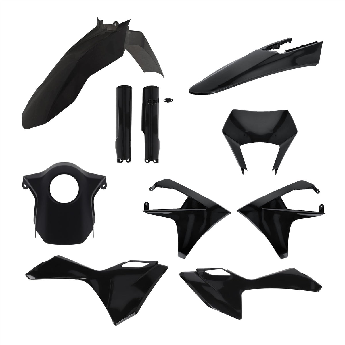 Acerbis Full Plastic Kit Black For Gas Gas EC 450 F 2024-2025