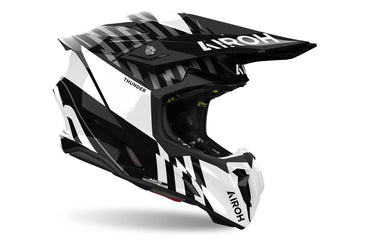 Airoh Helmet 2024 Twist 3 Thunder Black White Gloss
